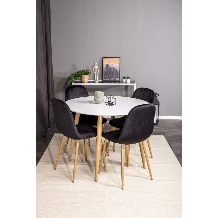 VENTURE DESIGN Devi gulvtppe - slv polyester og bomuld (200x300)