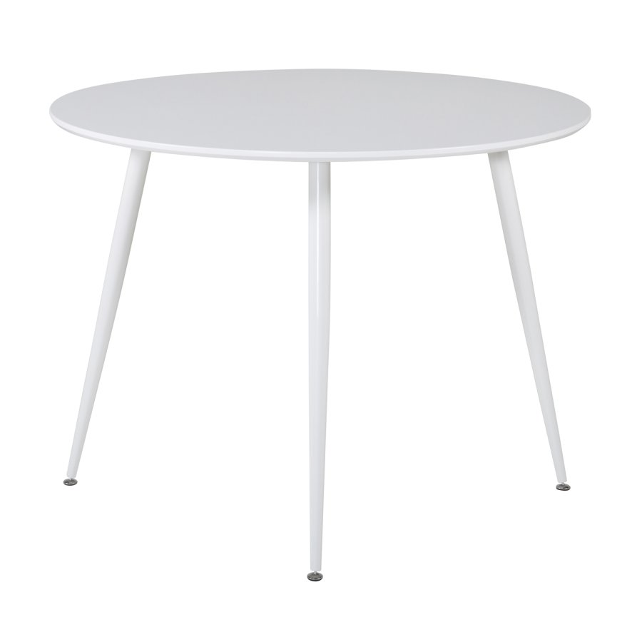 VENTURE DESIGN Plaza spisebord - hvid MDF og hvid metal (100)