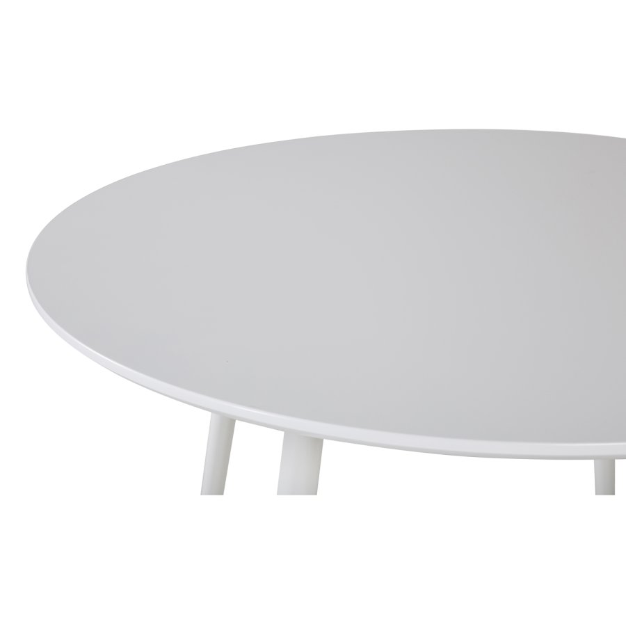 VENTURE DESIGN Plaza spisebord - hvid MDF og hvid metal (100)