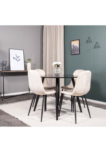 VENTURE DESIGN Panipat gulvtppe - beige bomuld (170x240) 