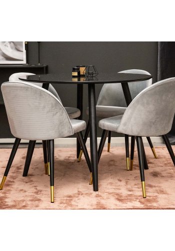 VENTURE DESIGN Undra gulvtppe - mrkegr viskose (170x240)