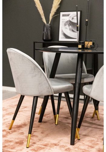 VENTURE DESIGN Indra gulvtppe - rosa viskose og bomuld (170x240)