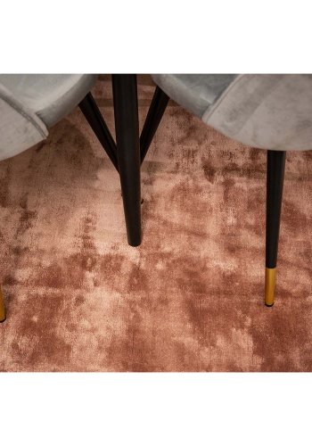 VENTURE DESIGN Indra gulvtppe - rosa viskose og bomuld (170x240)