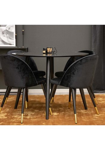 VENTURE DESIGN Indra gulvtppe - sennepsgul viskose og bomuld (170x240)