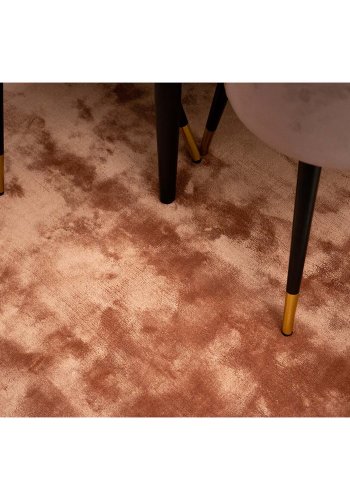 VENTURE DESIGN Indra gulvtppe - rosa viskose og bomuld (170x240)