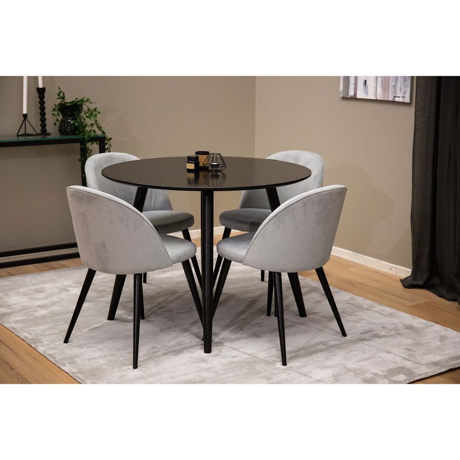 VENTURE DESIGN Indra gulvtppe - slv viskose og bomuld (170x240)