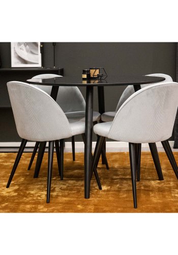 VENTURE DESIGN Indra gulvtppe - sennepsgul viskose og bomuld (170x240)