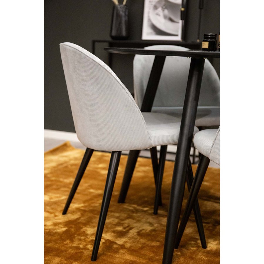 VENTURE DESIGN Indra gulvtppe - sennepsgul viskose og bomuld (170x240)