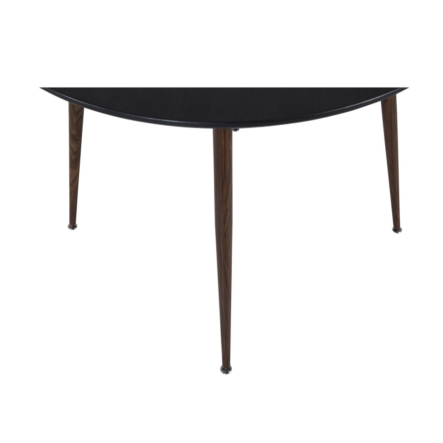 VENTURE DESIGN Plaza spisebord - sort MDF og valnddefolie metal (100)