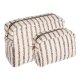 HOUSE NORDIC Nador toilettaske - sand mix polyester (st af 2)