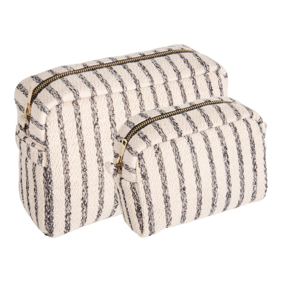 HOUSE NORDIC Nador toilettaske - sand mix polyester (st af 2)