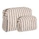HOUSE NORDIC Nador toilettaske - sand mix polyester (st af 2)