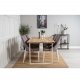 VENTURE DESIGN Cirebon spisebord - natur teaktr og hvid metal (200x90)