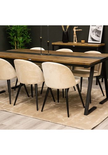 VENTURE DESIGN Indra gulvtppe - beige viskose og bomuld (170x240)