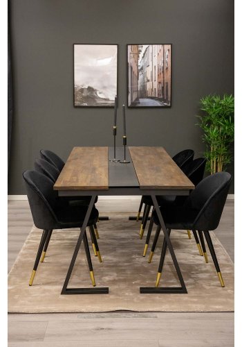 VENTURE DESIGN Indra gulvtppe - beige viskose og bomuld (170x240)