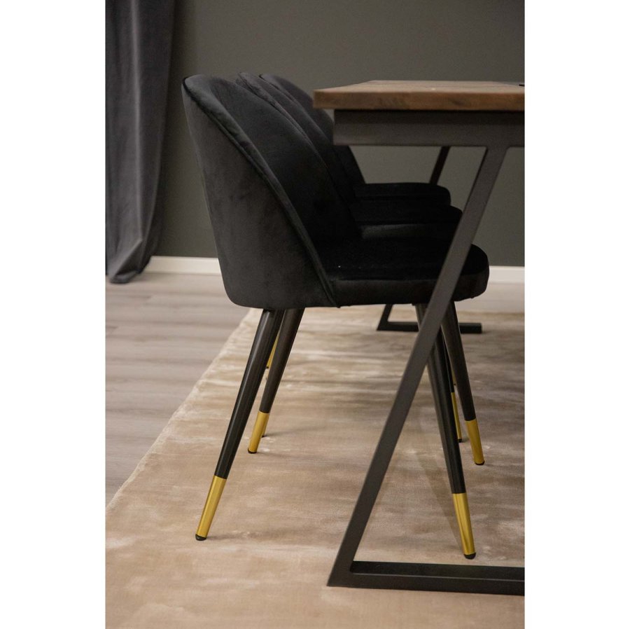 VENTURE DESIGN Indra gulvtppe - beige viskose og bomuld (170x240)