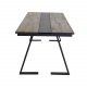 VENTURE DESIGN Jakarta spisebord - brun teaktr og sort metal (200x90)