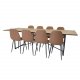 VENTURE DESIGN Padang spisebord - brun teaktr og metal (250x100)