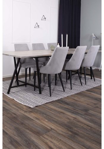 VENTURE DESIGN Sishu gulvtppe - lysegr uld og bomuld (170x240) 