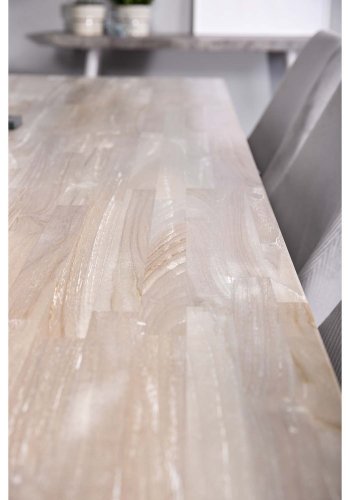 VENTURE DESIGN Leone spisebordsstol, m. armln - lysegr fljl og sort metal