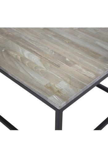 VENTURE DESIGN Jepara sofabord - gr tr og metal (120x60)