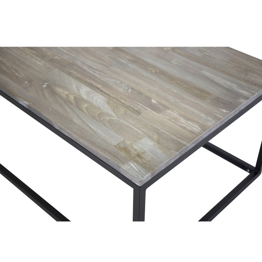 VENTURE DESIGN Jepara sofabord - gr tr og metal (120x60)