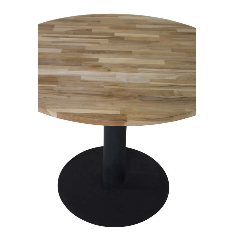 VENTURE DESIGN Cirebon spisebord - natur teaktr og sort metal (100)