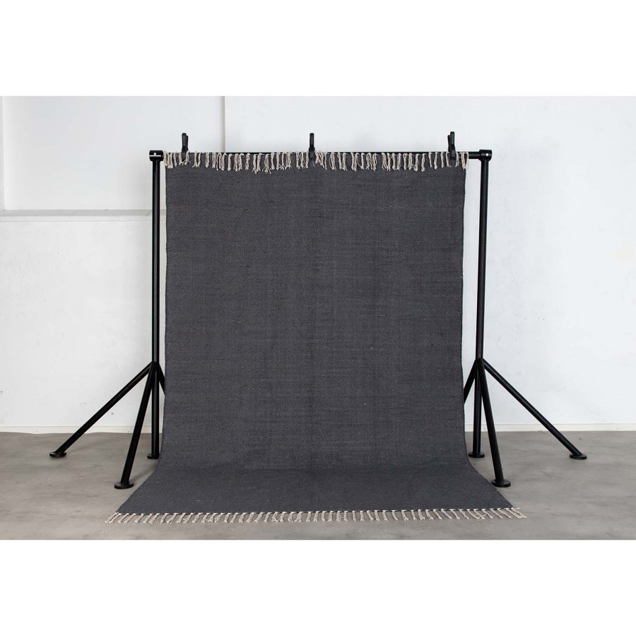 VENTURE DESIGN Panipat gulvtppe - mrkegr bomuld (170x240) 