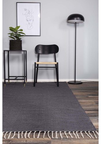 VENTURE DESIGN Panipat gulvtppe - mrkegr bomuld (170x240) 