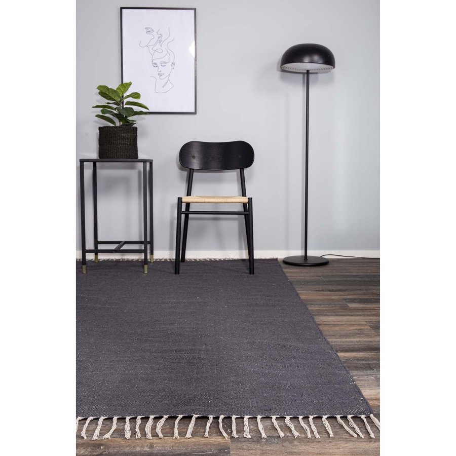 VENTURE DESIGN Panipat gulvtppe - mrkegr bomuld (170x240) 