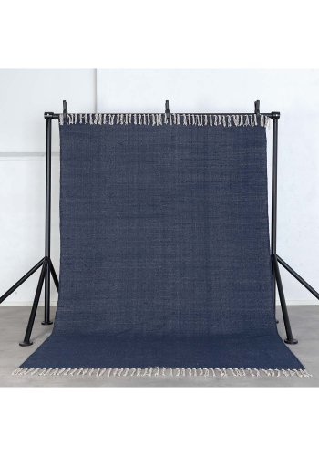 VENTURE DESIGN Panipat gulvtppe - bl bomuld (170x240) 