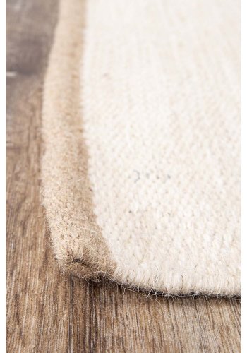 VENTURE DESIGN Jaipur gulvtppe - beige uld og bomuld (170x240)