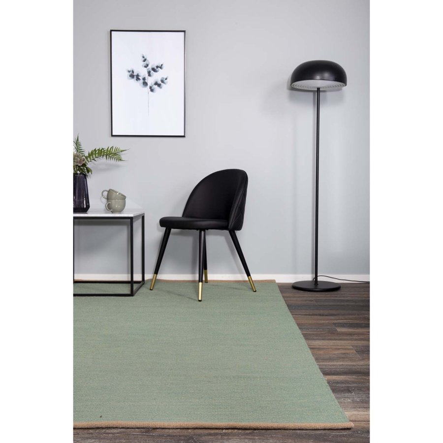 VENTURE DESIGN Jaipur gulvtppe - olivengrn uld og bomuld (200x300)