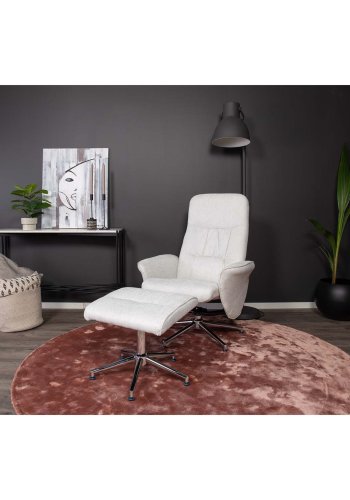 VENTURE DESIGN Indra gulvtppe - rosa viskose og bomuld (200)