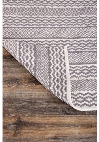 VENTURE DESIGN Sishu gulvtppe - lysegr uld og bomuld (170x240) 