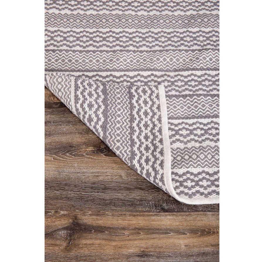 VENTURE DESIGN Sishu gulvtppe - lysegr uld og bomuld (170x240) 