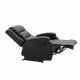 VENTURE DESIGN Bengt recliner lnestol, m. fodskammel - sort PU og metal