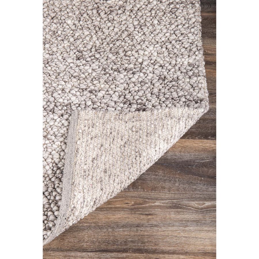 VENTURE DESIGN Jajru gulvtppe - lysegr uld og viskose (200x300) 