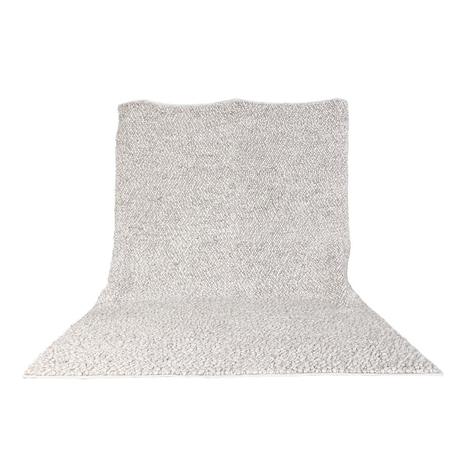 VENTURE DESIGN Jajru gulvtppe - beige uld og viskose (250x350) 