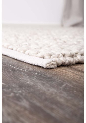 VENTURE DESIGN Jajru gulvtppe - beige uld og viskose (250x350) 