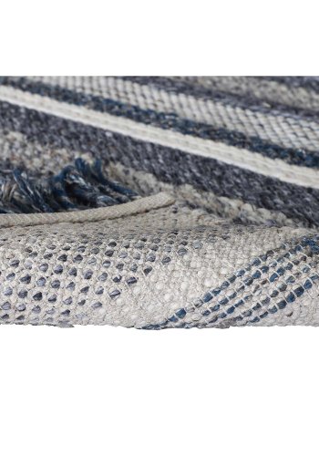 VENTURE DESIGN Agra gulvtppe - gr og bl uld (170x240) 