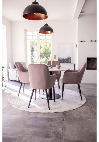 VENTURE DESIGN Indra gulvtppe - slv viskose og bomuld (200)