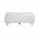 VENTURE DESIGN Boom 3 pers. sofa - hvid bamsestof polyester og sort metal