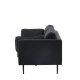 VENTURE DESIGN Boom sofa - sort stof/linned og sort stl