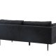 VENTURE DESIGN Boom sofa - sort stof/linned og sort stl