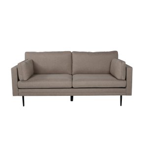 VENTURE DESIGN Boom 3 pers. sofa - brun polyester og sort stl