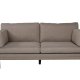 VENTURE DESIGN Boom 3 pers. sofa - brun polyester og sort stl