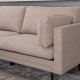 VENTURE DESIGN Boom 3 pers. sofa - brun polyester og sort stl