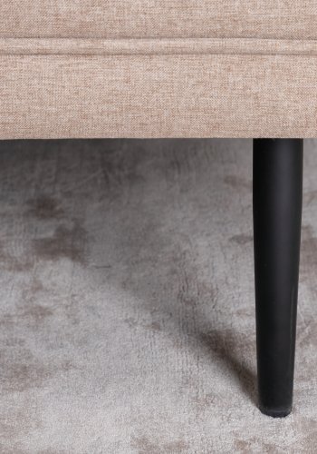 VENTURE DESIGN Boom 3 pers. sofa - brun polyester og sort stl