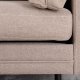 VENTURE DESIGN Boom 3 pers. sofa - brun polyester og sort stl